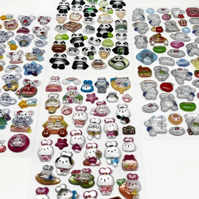 Pegatinas infantiles 3D con animales soñadores en relieve de gemas - imagen 5