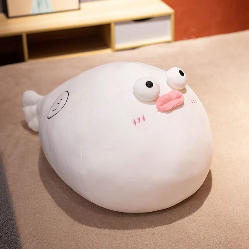 Cojín de peluche pez relleno para dormir, estilo tierno - imagen 3