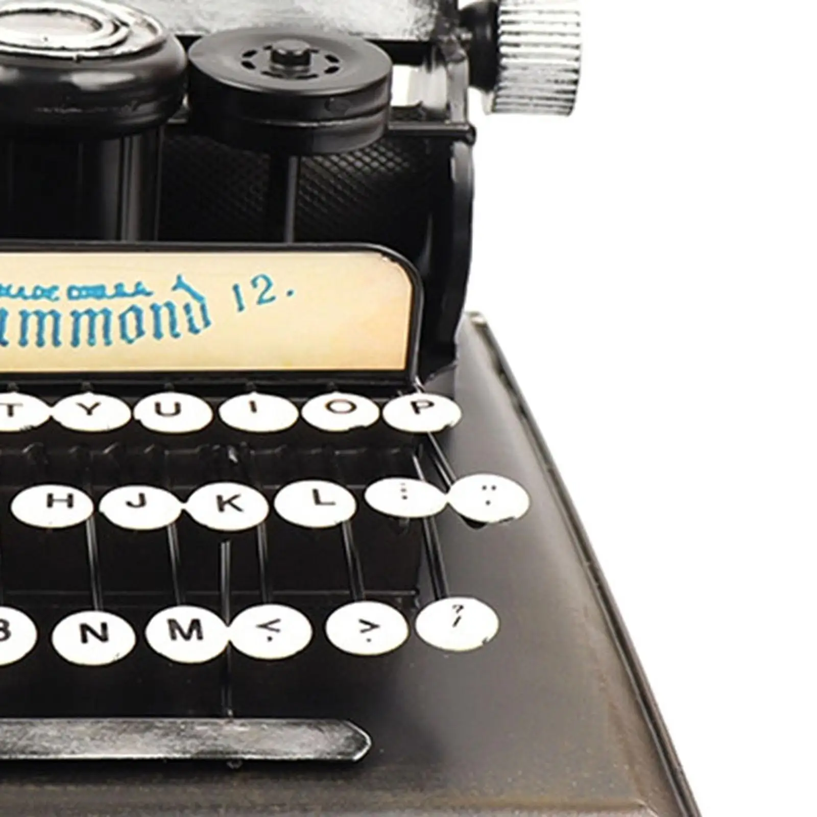 Retro Design Iron Typewriter Model Statue for Men Women Desktop Decoration Retro Design Iron Typewriter Model Statue for Men Women Desktop Decoration