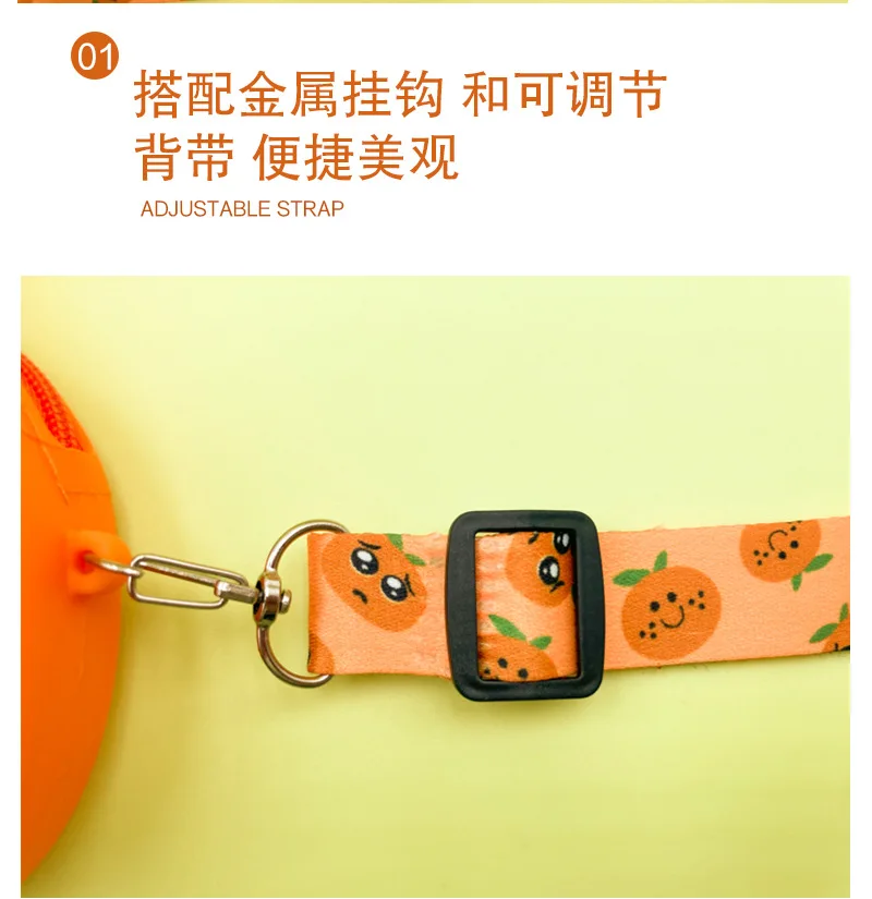 Monedero naranja para niños