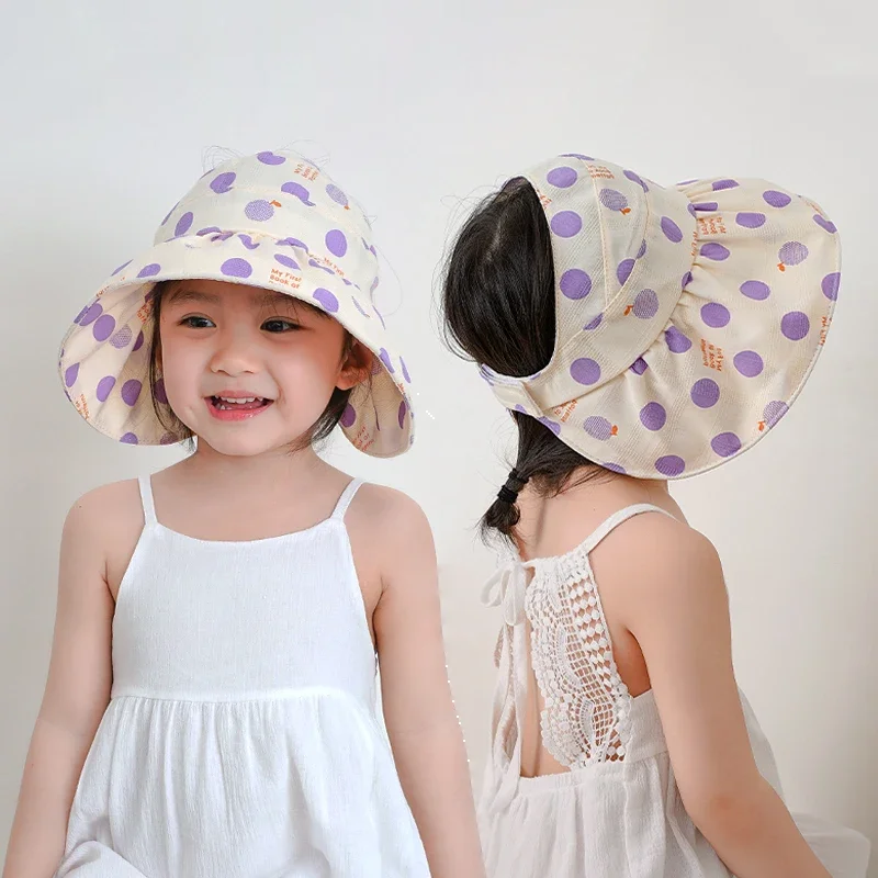 Gorra infantil protección solar antiviento plegable para verano