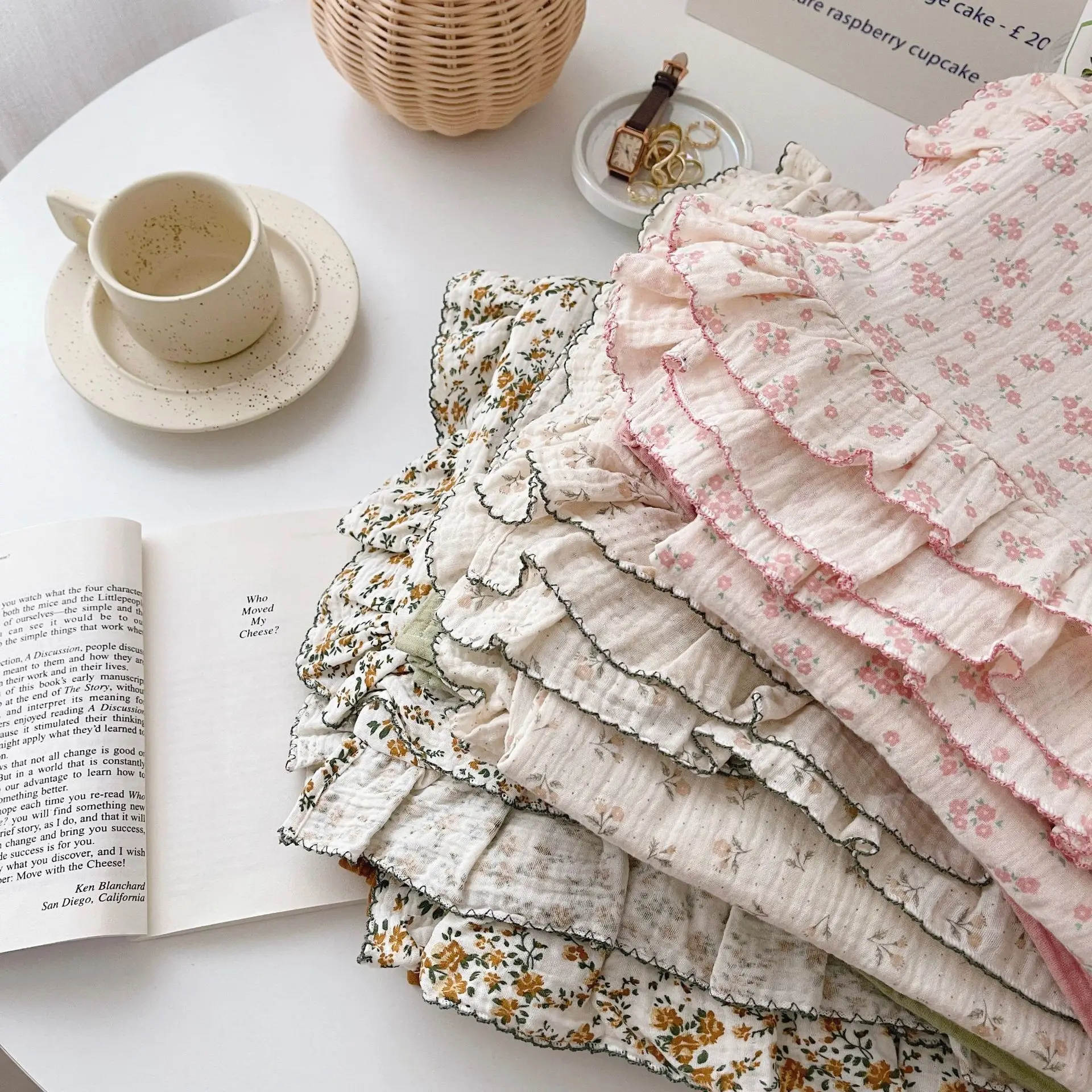 Juego de cama de muselina floral de algodón para bebé - imagen 2