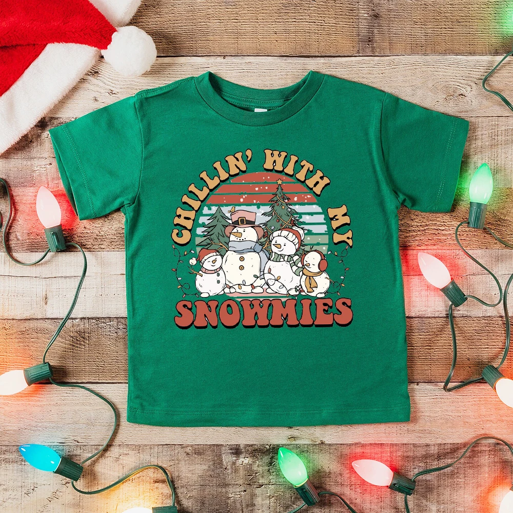 Camiseta de Navidad manga corta infantil – Festiva para niño y niña - imagen 5