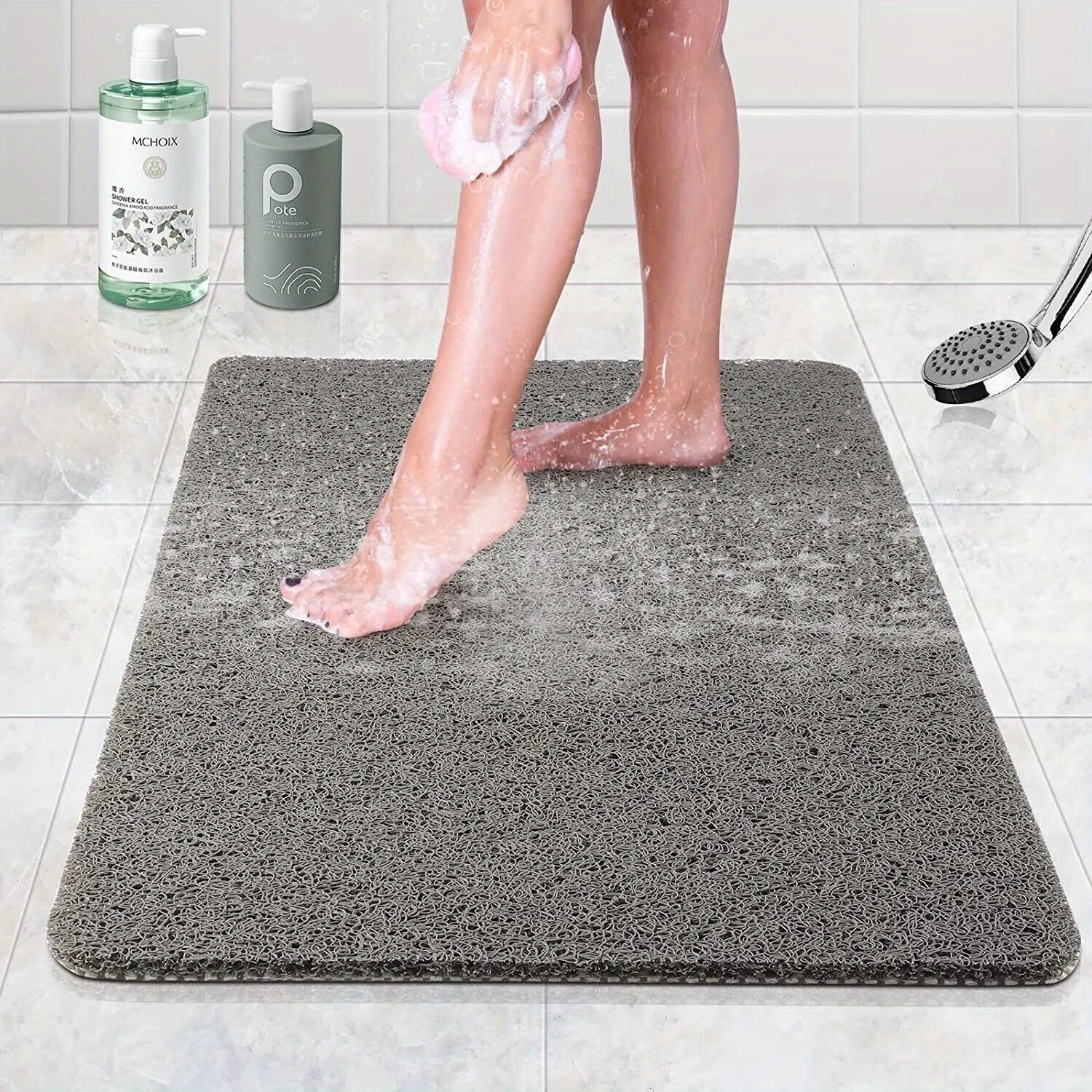 Alfombrilla de microfibra suave para baño de bebé