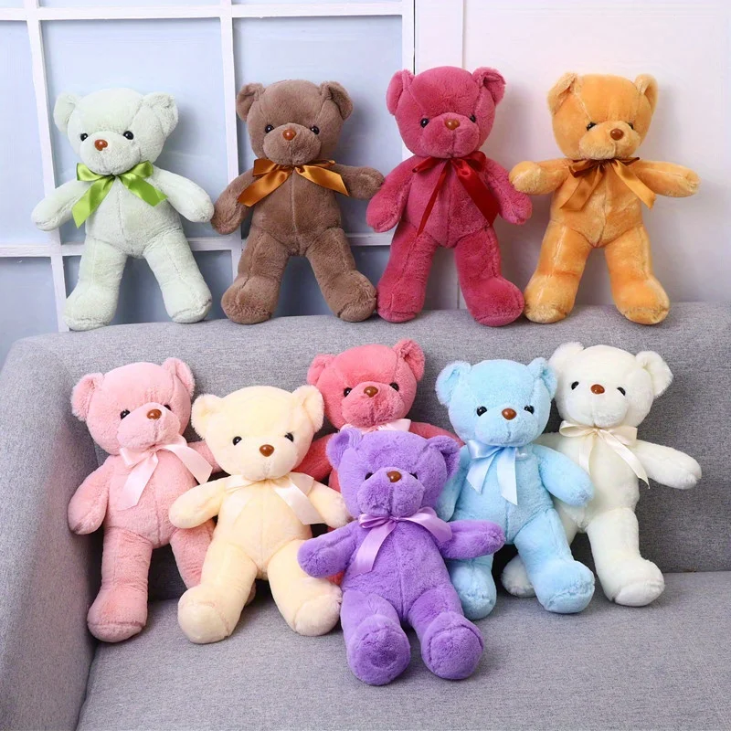Peluche oso multicolor suave para regalar en Navidad y decorar - imagen 5
