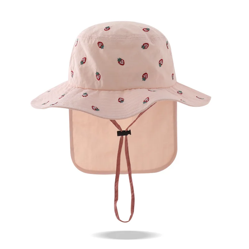 Sombrero de cubo de verano para bebé, protege el cuello - imagen 4