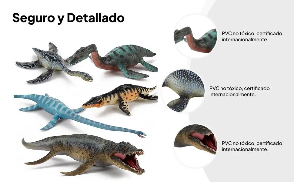 Figuras de dinosaurios plásticas grandes para juegos educativos