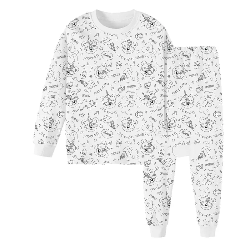 Pijama para colorear de algodón graffiti personalizable - imagen 4