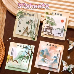 Notas adhesivas para niños estilo antiguo chino, con mensajes
