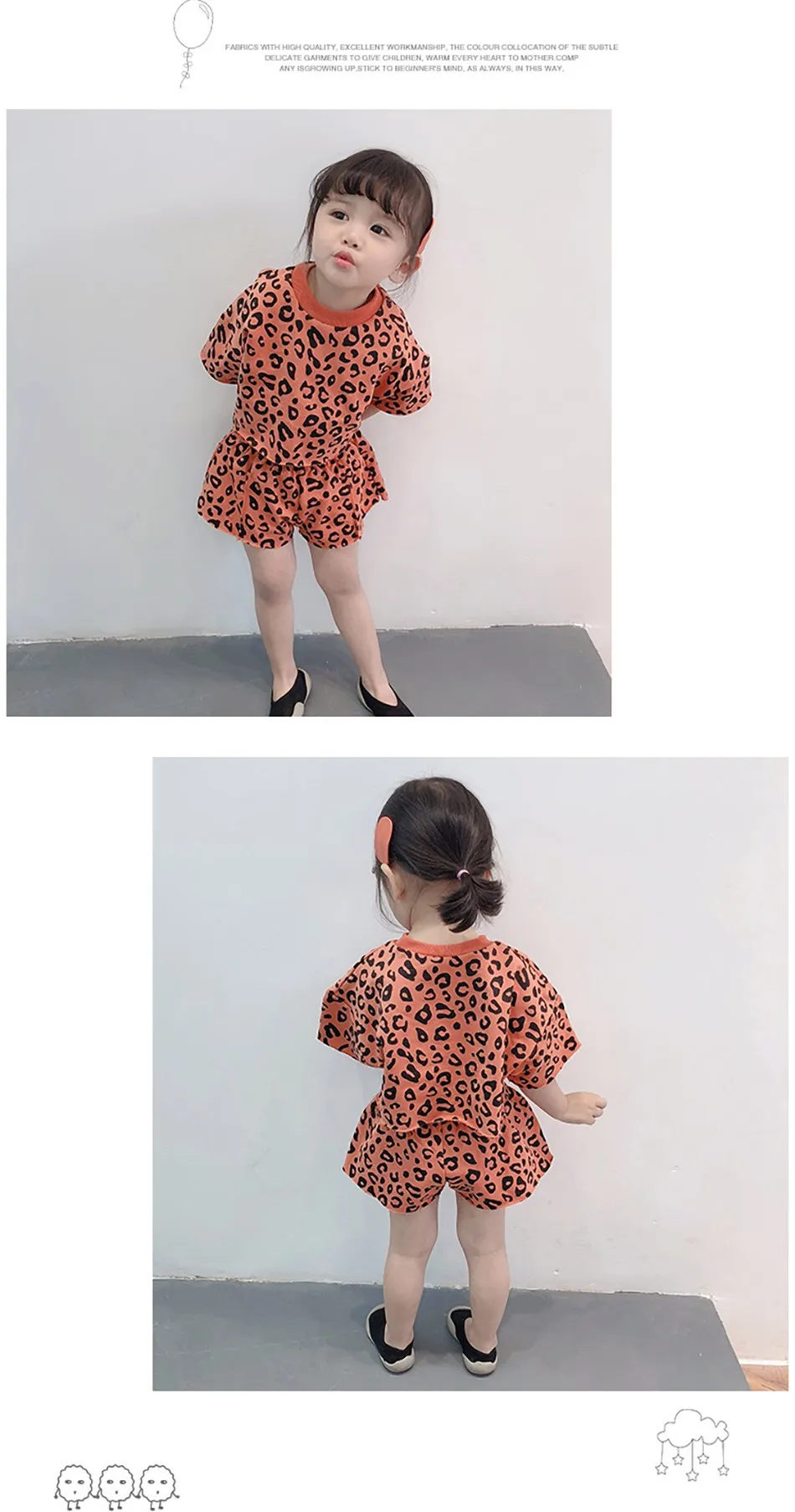 Bolsa OPP con el conjunto de ropa coreana para bebé
