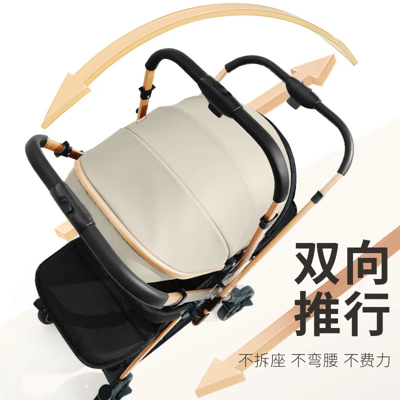 Cochecito de bebé universal con asiento reclinable y capota resistente - imagen 3