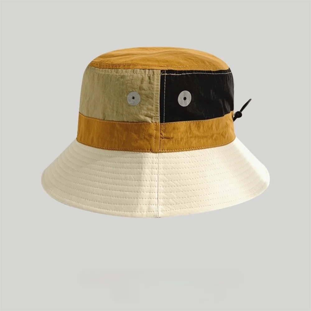Sombrero de pescador anti-UV plegable ligero para verano con parches - imagen 2