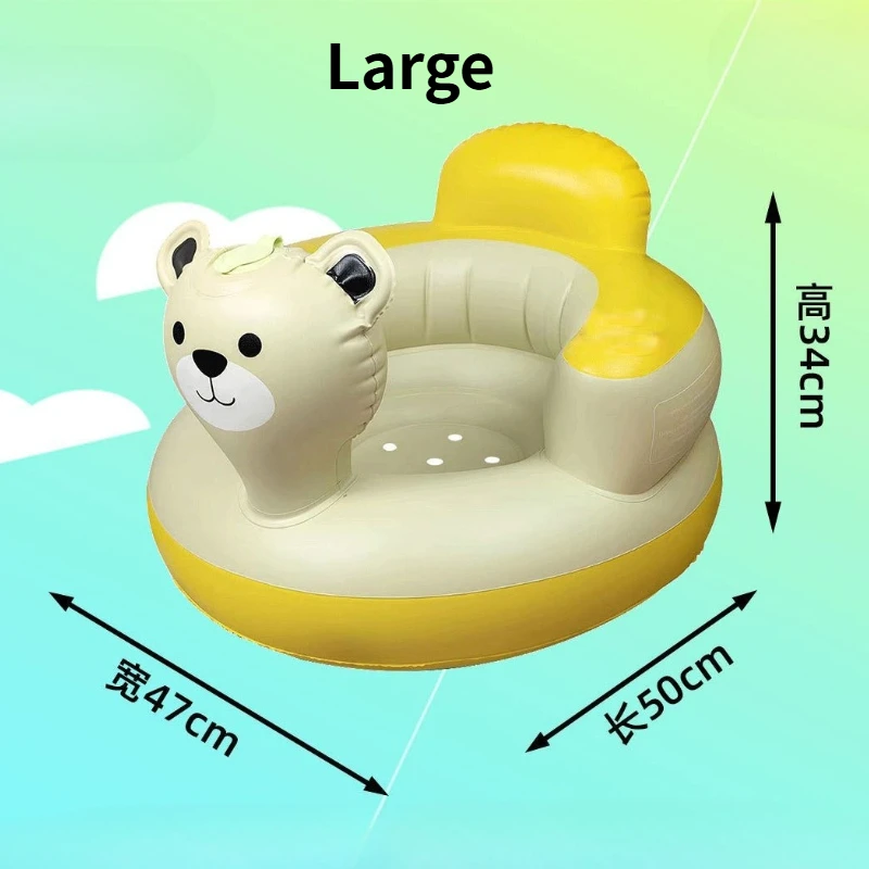 Asiento de baño infantil inflable con dibujos animados para bebé - imagen 5