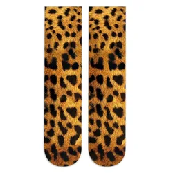 Calcetines cortos con estampado de leopardo cómodos y transpirables