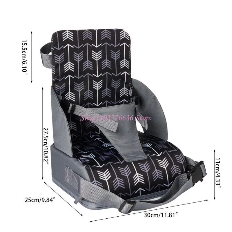Asiento elevador regulable con cinturón para silla de bebé cómodo - imagen 5