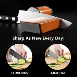 Afilador magnético para cuchillos de Chef – Ángulo 15° y 20°