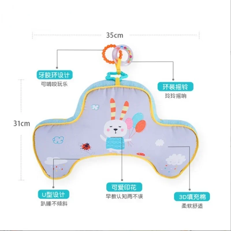 Almohada sensorial de doble cara para recién nacido con contrastes - imagen 5