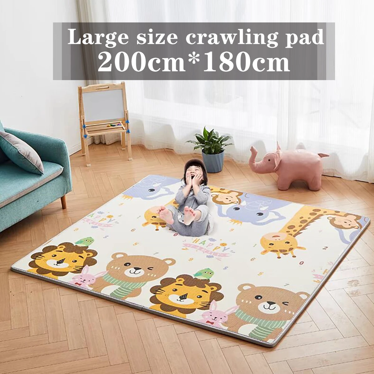 Detalle de la superficie suave de la alfombra infantil