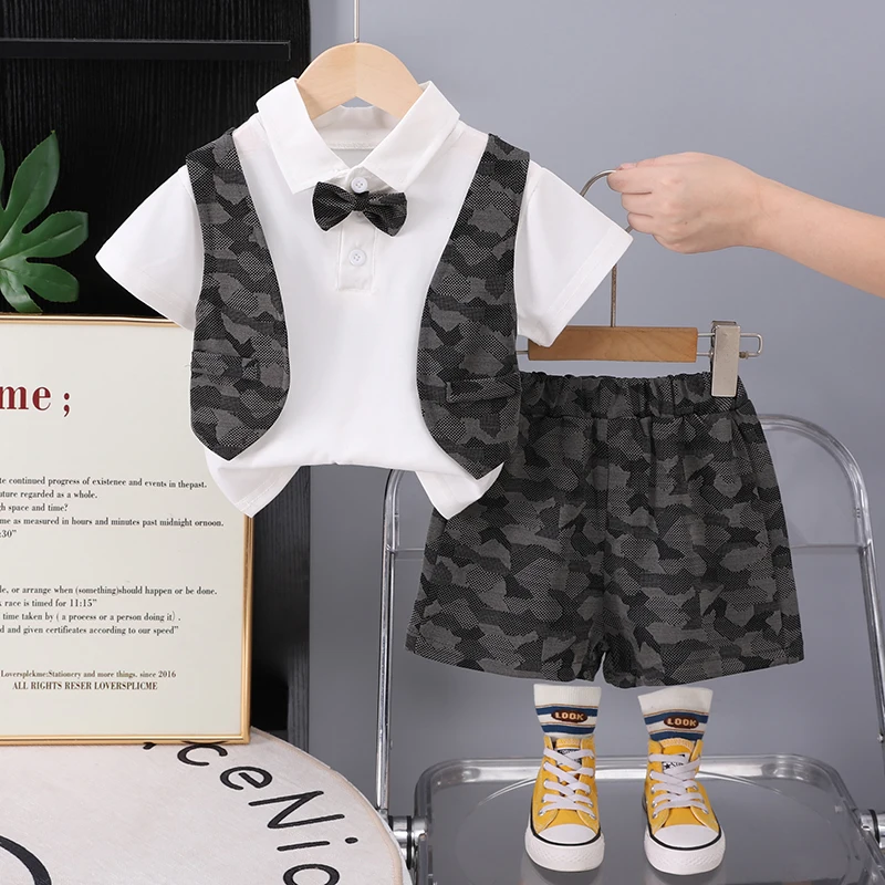 Conjunto de verano para bebé: camiseta y pantalón corto