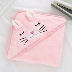 Manta con capucha para bebé suave y tierno - ideal recién nacido