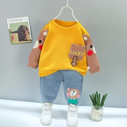 Chándal infantil de algodón para niños y niñas de entretiempo