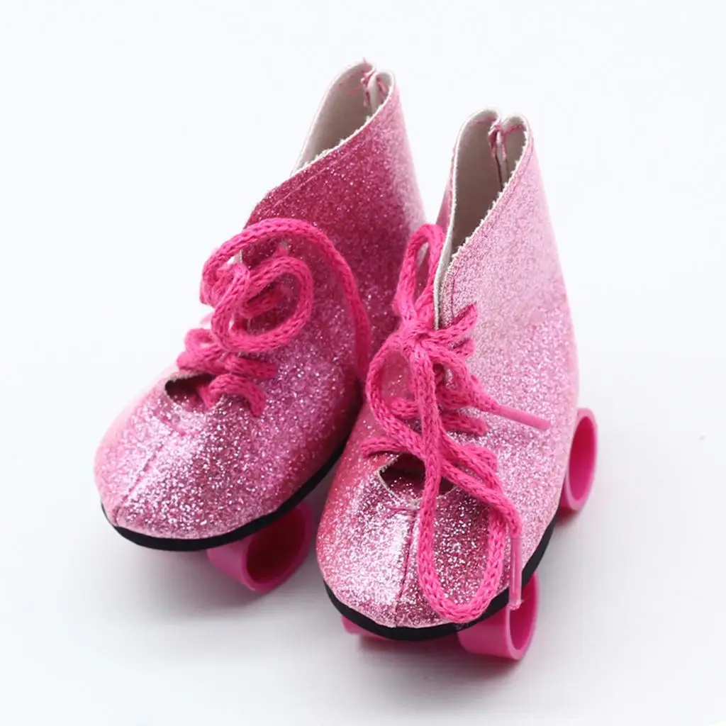 Patines para muñecas de cuero PU con ruedas estilo clásico - imagen 2