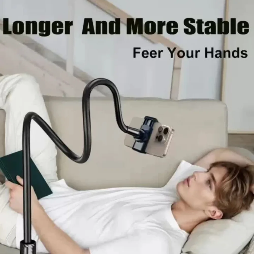 Soporte móvil flexible cuello de ganso con pinza y brazo largo - imagen 2