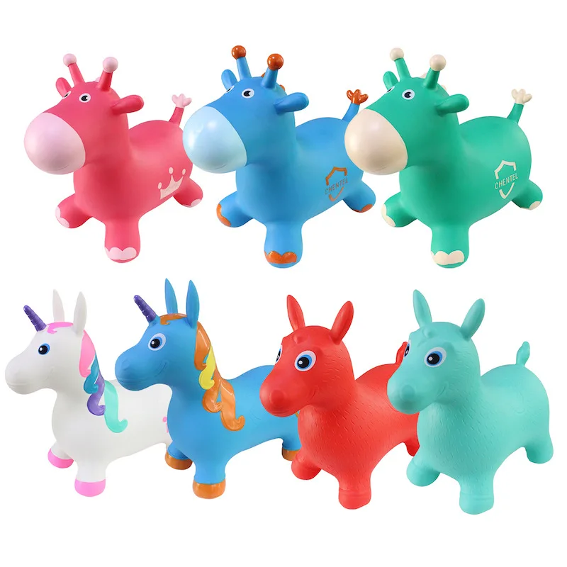 Caballo inflable de PVC para saltar: juguete de equilibrio bebé - imagen 4