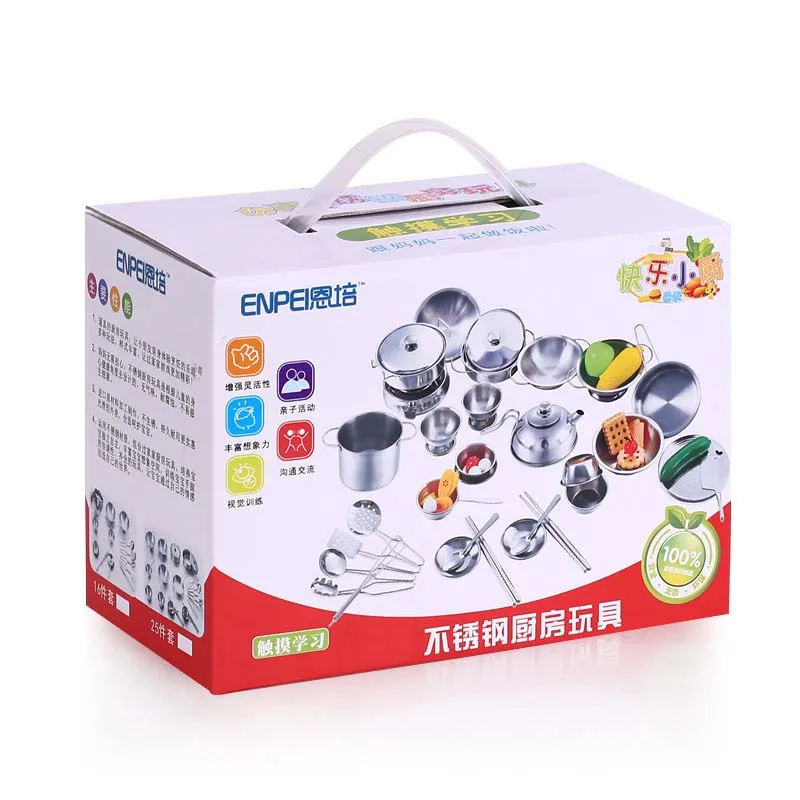 Juego de utensilios de cocina en acero inoxidable para niños - imagen 5