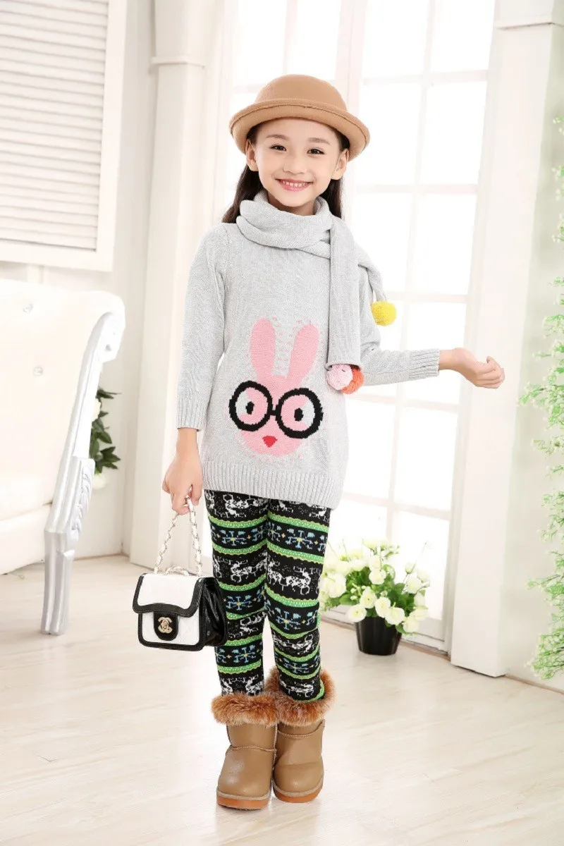 Leggings terciopelo leopardo niña