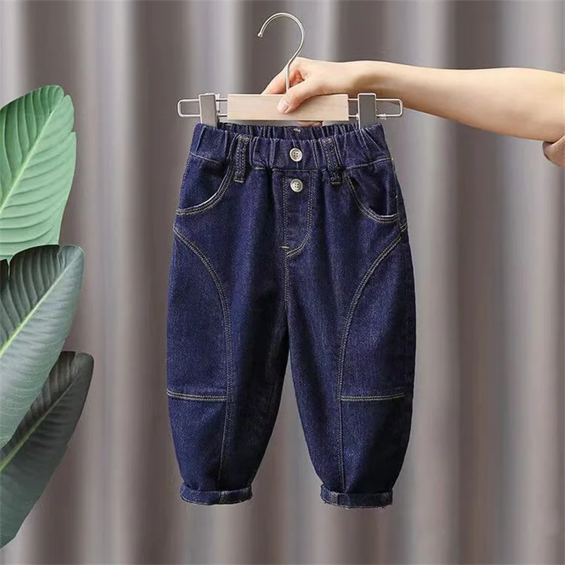 Vaqueros Haren azul oscuro elásticos con tejido flexible para niños - imagen 3