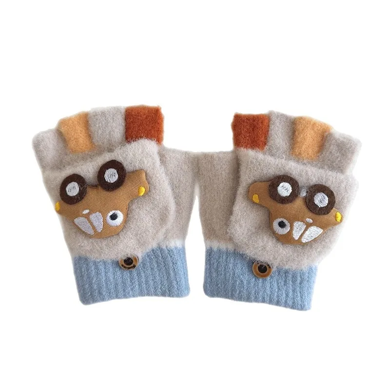 Guantes medio dedo térmicos para niños: antideslizantes y táctiles - imagen 5