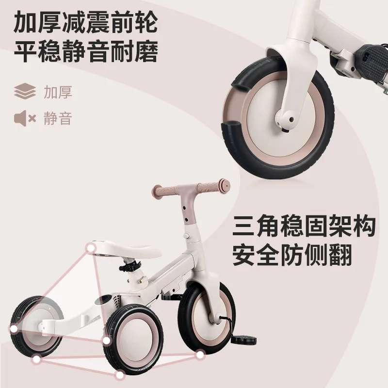 Triciclo evolutivo 1-3 años bicicleta de equilibrio y carrito empujable