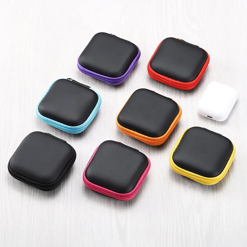 Estuche rígido con cremallera para auriculares – organizador protector - imagen 2