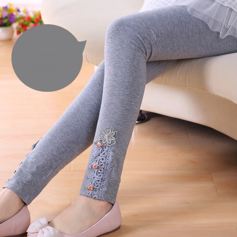 Leggings de algodón para niñas estampado de dibujos animados