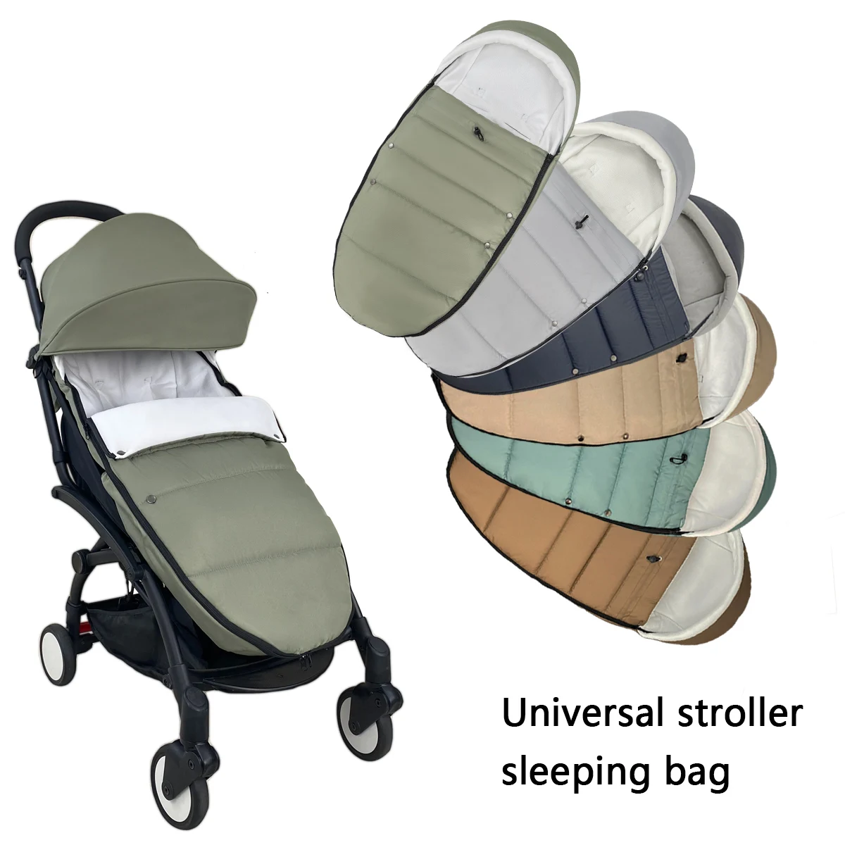 Saco de dormir cálido para Babyzen YOYO en cochecito bebé invierno