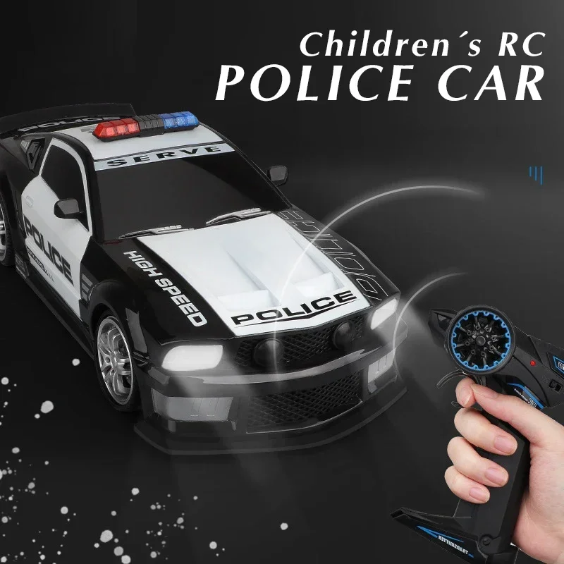 Mustang coche teledirigido policía infantil con deriva - imagen 2