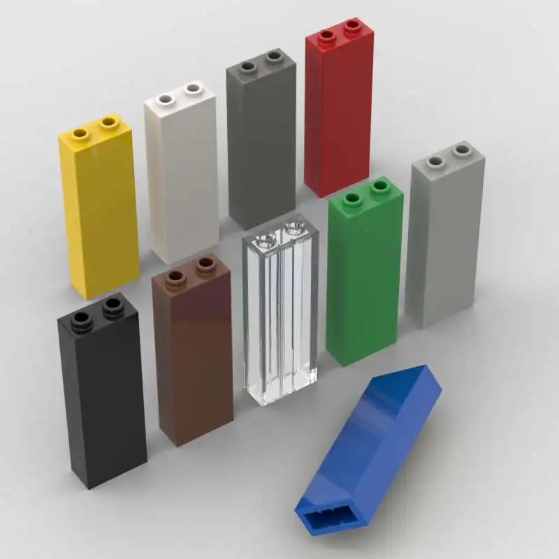 Piezas de construcción tipo ladrillo con clavos abiertos clásicos - imagen 5