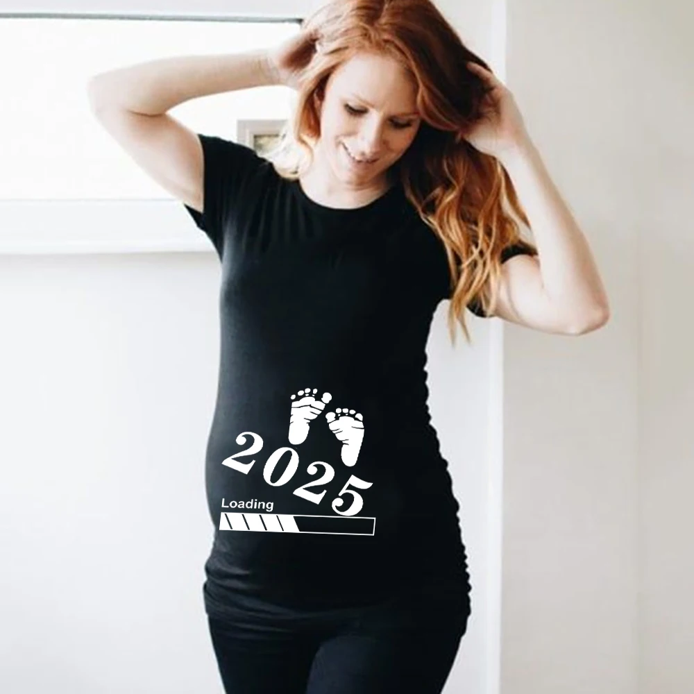 Camiseta de maternity con estampado de embarazo – Ideal para verano