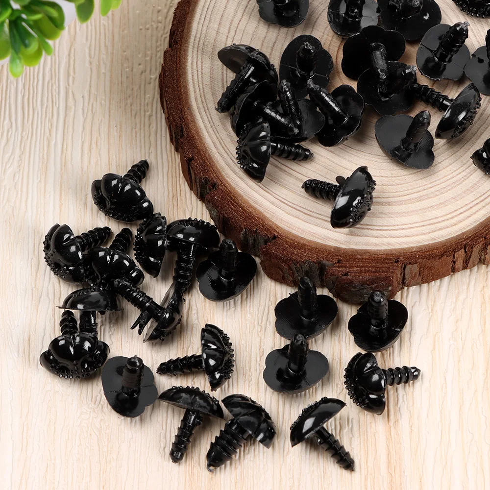 Nariz de seguridad para peluches en negro, manualidades infantiles
