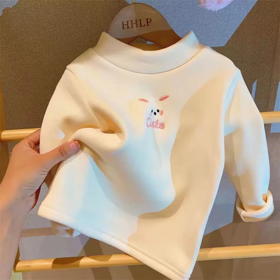Ropa interior térmica infantil de invierno con forro polar y cuello simulado - imagen 5