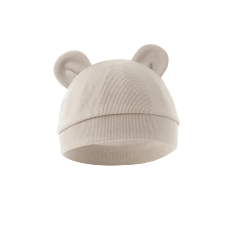 Gorro de algodón para bebé recién nacido – suave y liso unisex - imagen 4