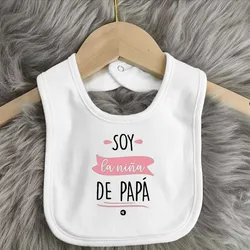 Babero bebé Día del Padre con estampado feliz – Regalo ideal