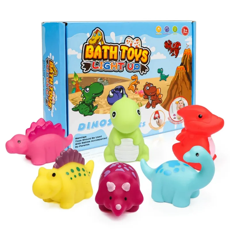 Juguetes de dinosaurio con diseño realista y colorido