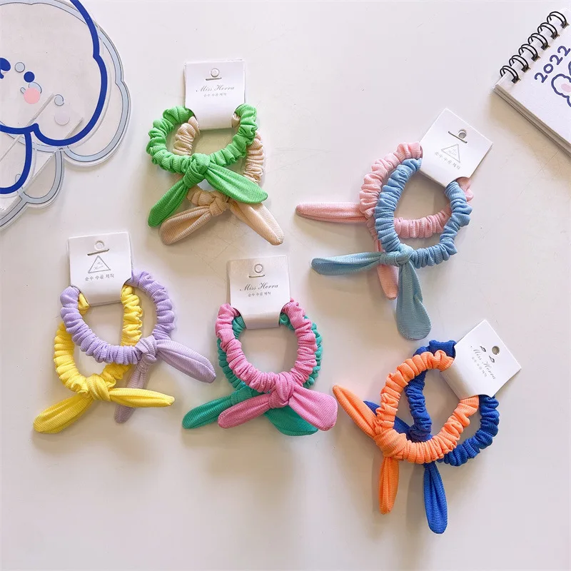 Coleteros con orejas de conejo para el pelo infantil - imagen 5
