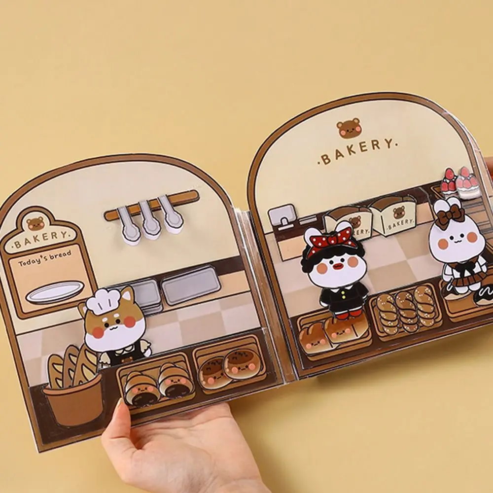 Libro sensorial Waffle para bebés con pegatinas de comida - imagen 5
