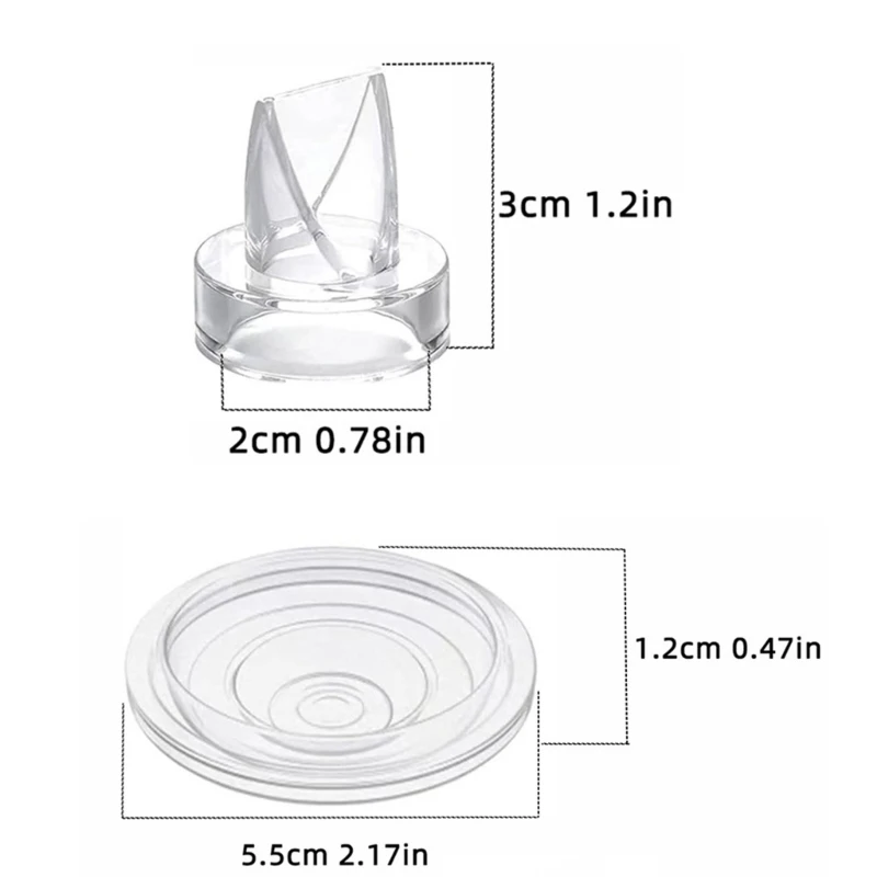 Juego de válvulas para extractor de leche de silicona - imagen 3