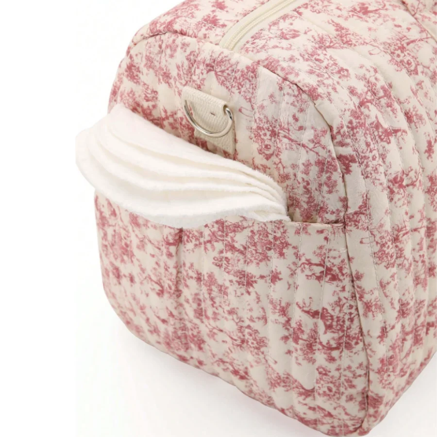 Bolso de pañales grande estilo floral para bebé, cruzado mamá - imagen 5