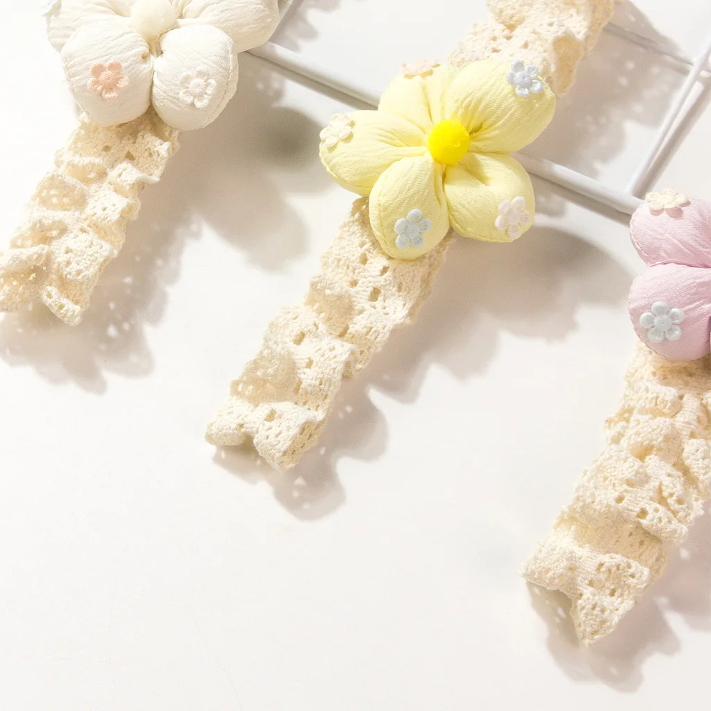 Diadema bebé con flores 3D – Accesorio pelo infantil para niña - imagen 3