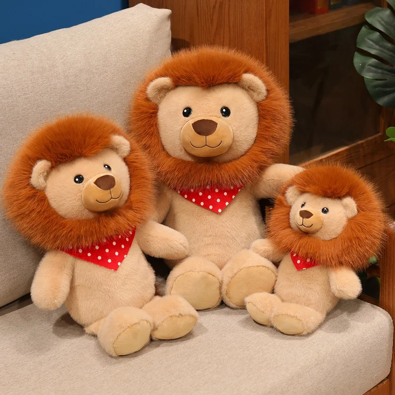 Peluche de león Kawaii suave para decoración de habitación - imagen 3